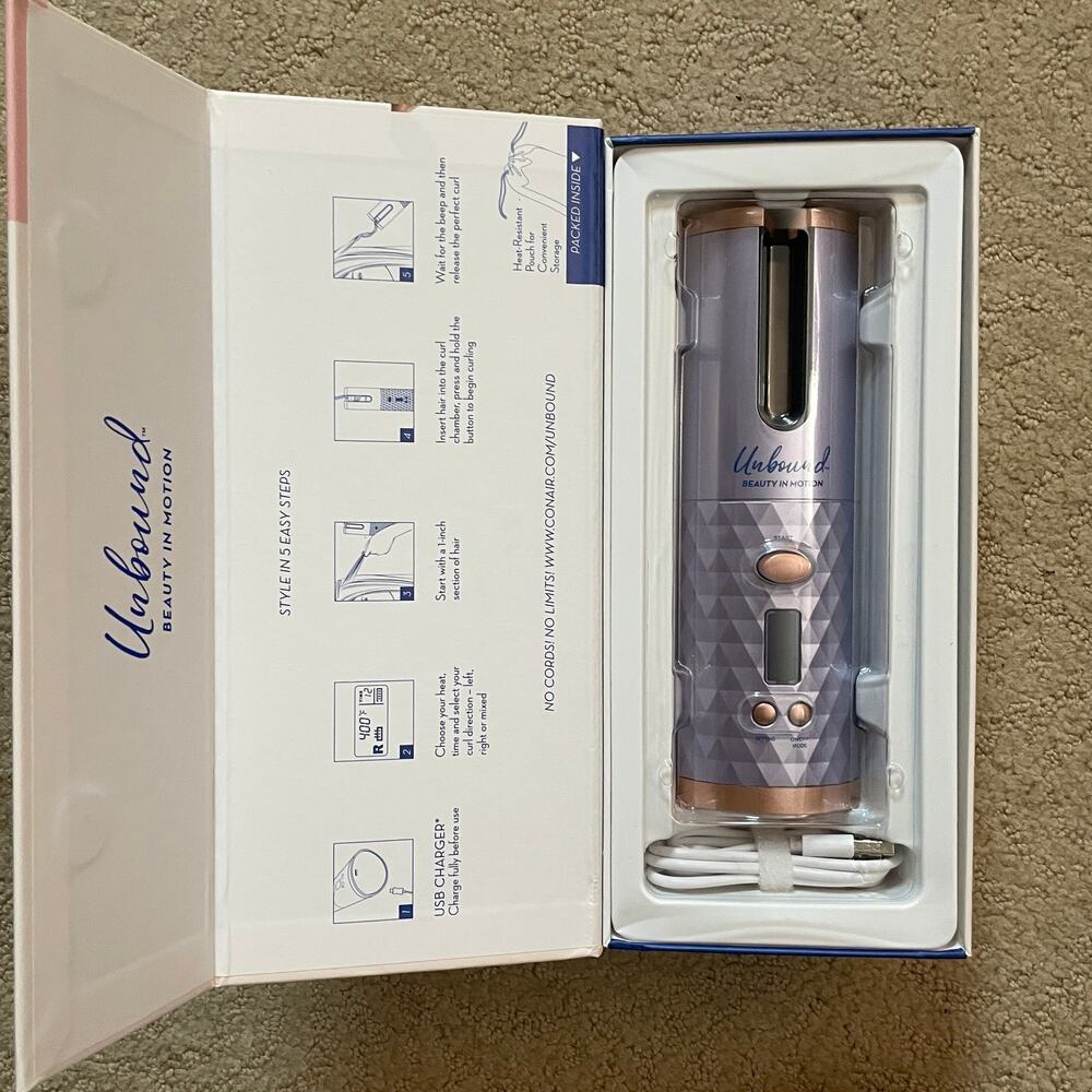 Conair Unbound Cordless Auto Curler Curling Iron